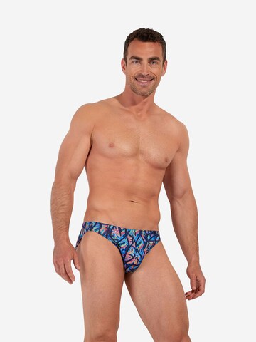 Slip ' Comfort Micro Briefs Indian Creek ' HOM en bleu : devant