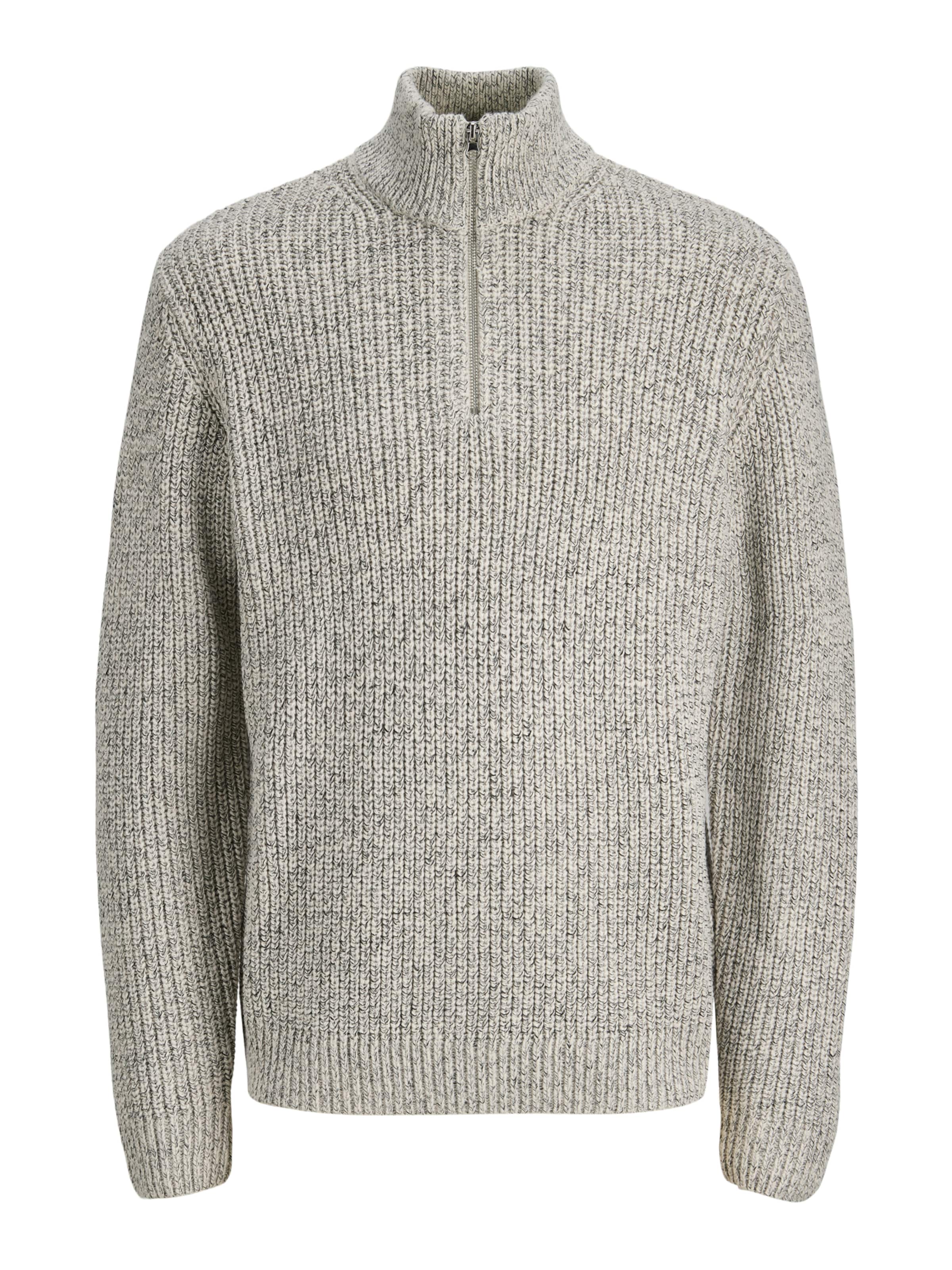 JACK & JONES Pullover 'JORBLEECKER' in Weiß: Vorderseite