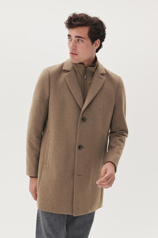 Matinique Overgangsfrakke 'MATrace Insert' i brun: forside