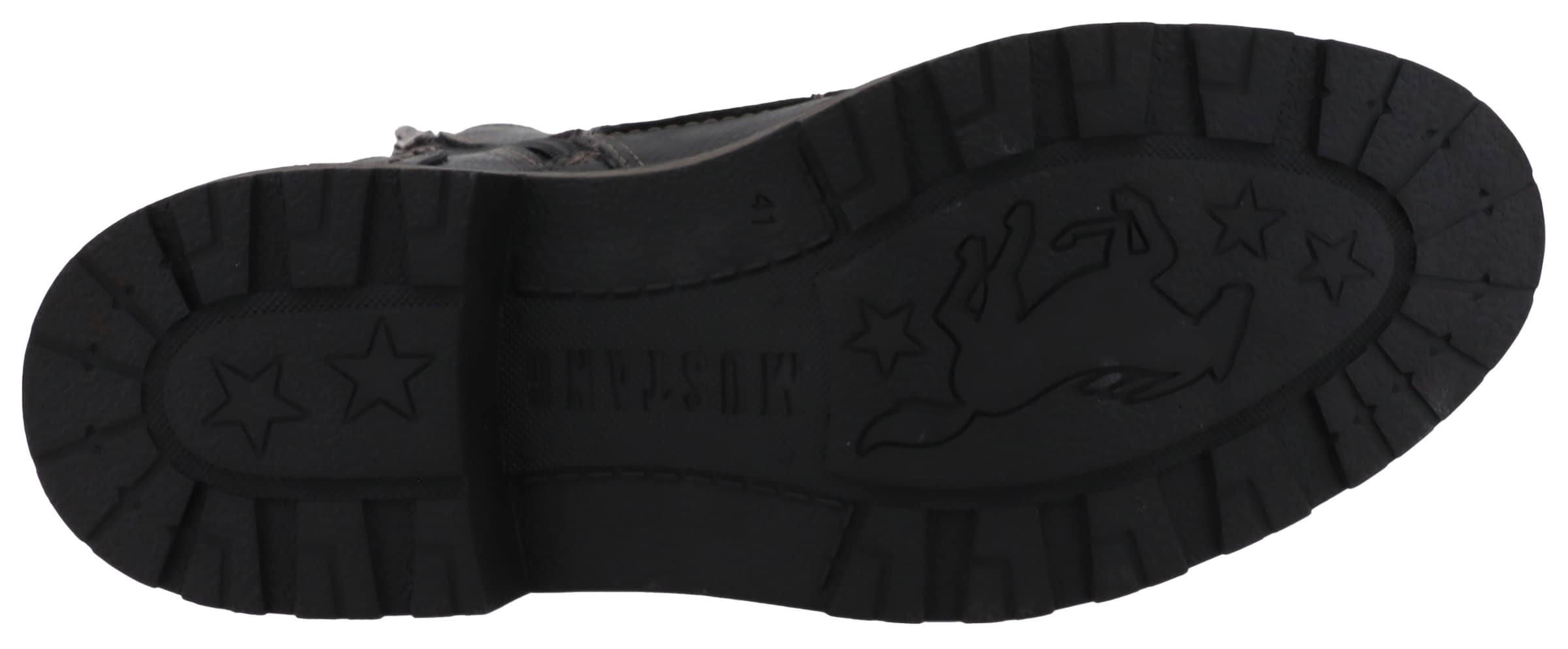 MUSTANG Lace-up boots 'Marian' in Black