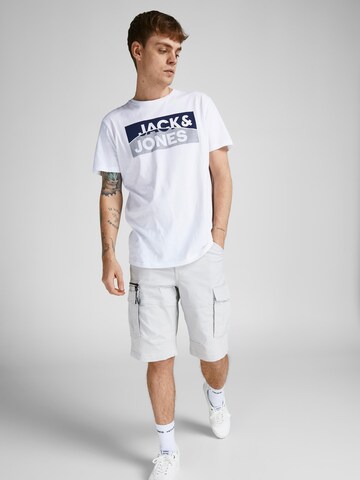 JACK & JONES Regular Cargo Pants 'Dex' in Grey