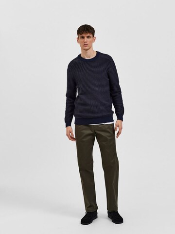 SELECTED HOMME Sweater 'COIN' in Blue