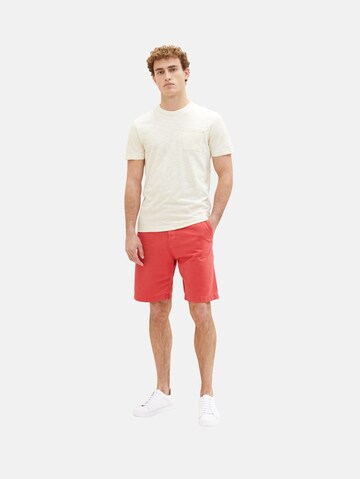 TOM TAILOR Regular Chino in Rood