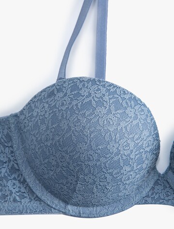 Koton Push-up Bra in Blue