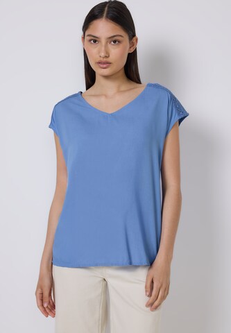 Street One Studio Blouse in Blue: front