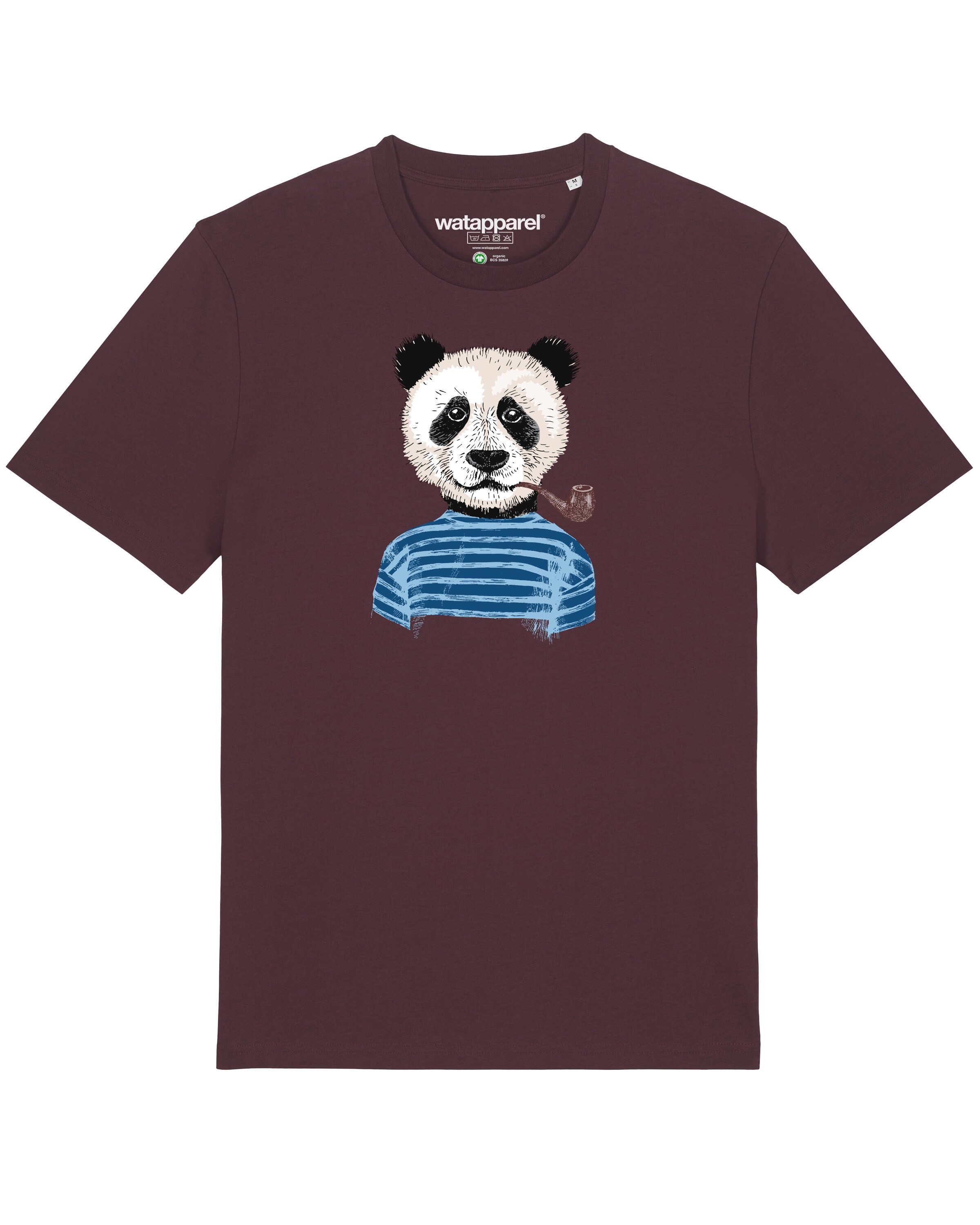 Watapparel Shirt 'Panda' in Red: front