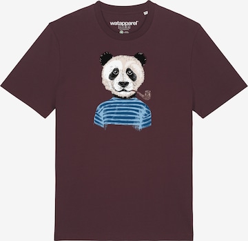 Watapparel Shirt 'Panda' in Rot: Vorderseite