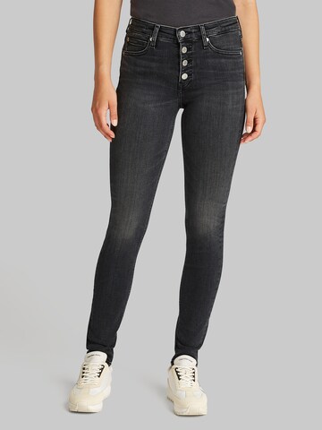 Calvin Klein Jeans Skinny Τζιν σε μαύρο: μπροστά