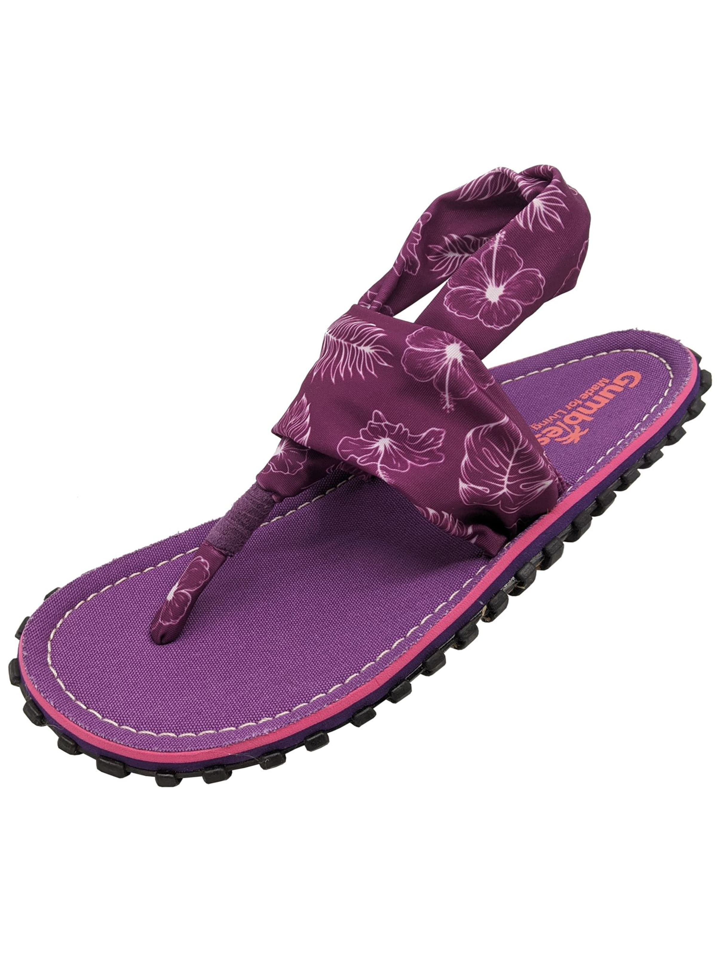 Gumbies T-Bar Sandals 'Gumbies Slingbacks' in Purple: front