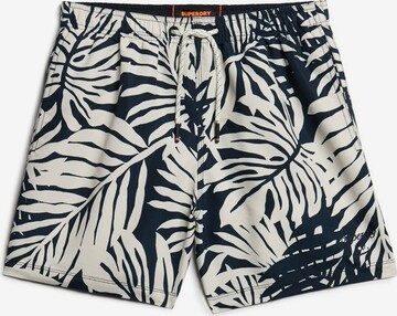 Shorts de bain Superdry en beige : devant