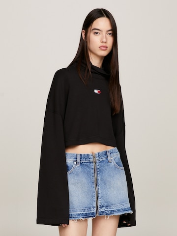 Tommy Jeans Sweatshirt in Black: front