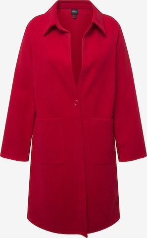 Ulla Popken Zip-Up Hoodie in Red: front