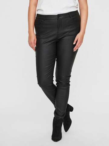 Vero Moda Curve Skinny Jeans 'Seven' in Zwart: voorkant
