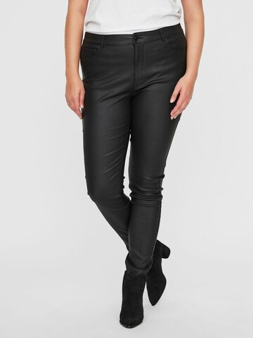 Vero Moda Curve Skinny Jeans 'Seven' i svart: framsida