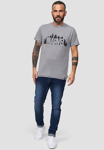 Recovered Shirt 'Marvel City Logo' in Grey