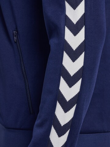 Hummel Athletic Zip-Up Hoodie 'ARCHIVE ' in Blue