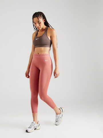 NIKE Skinny Sportovní kalhoty 'Pro' – pink