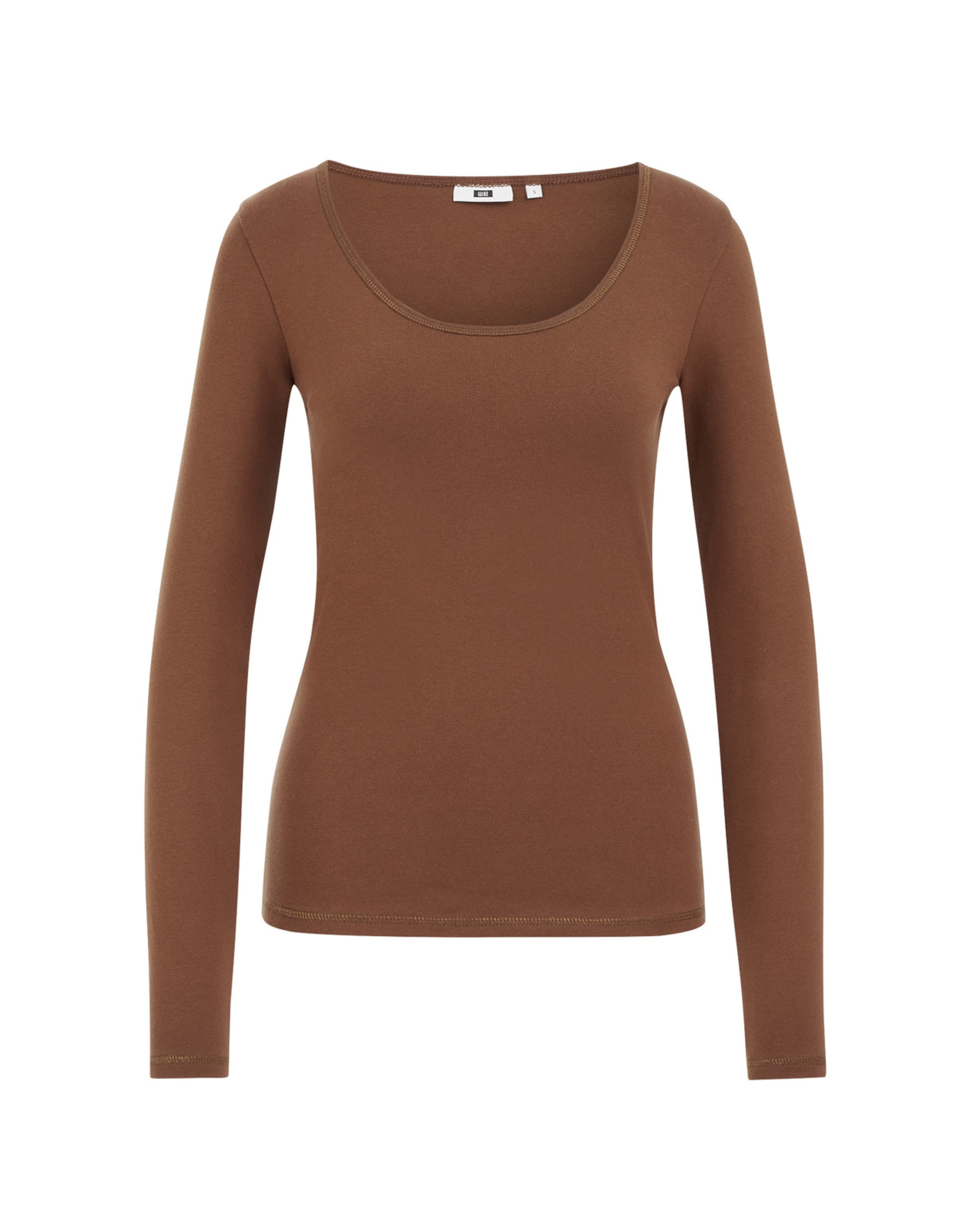 brūns WE Fashion T-Krekls: no priekšpuses