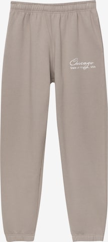 Effilé Pantalon Pull&Bear en gris : devant