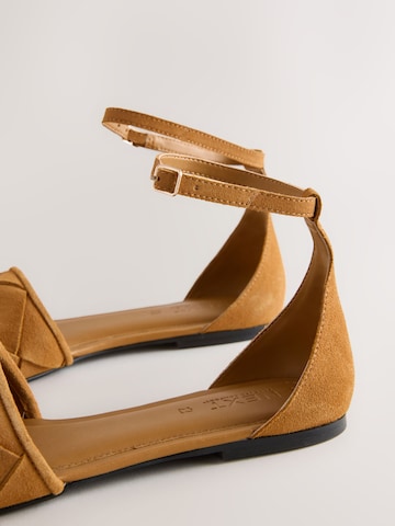 Next Strap Sandals in Brown