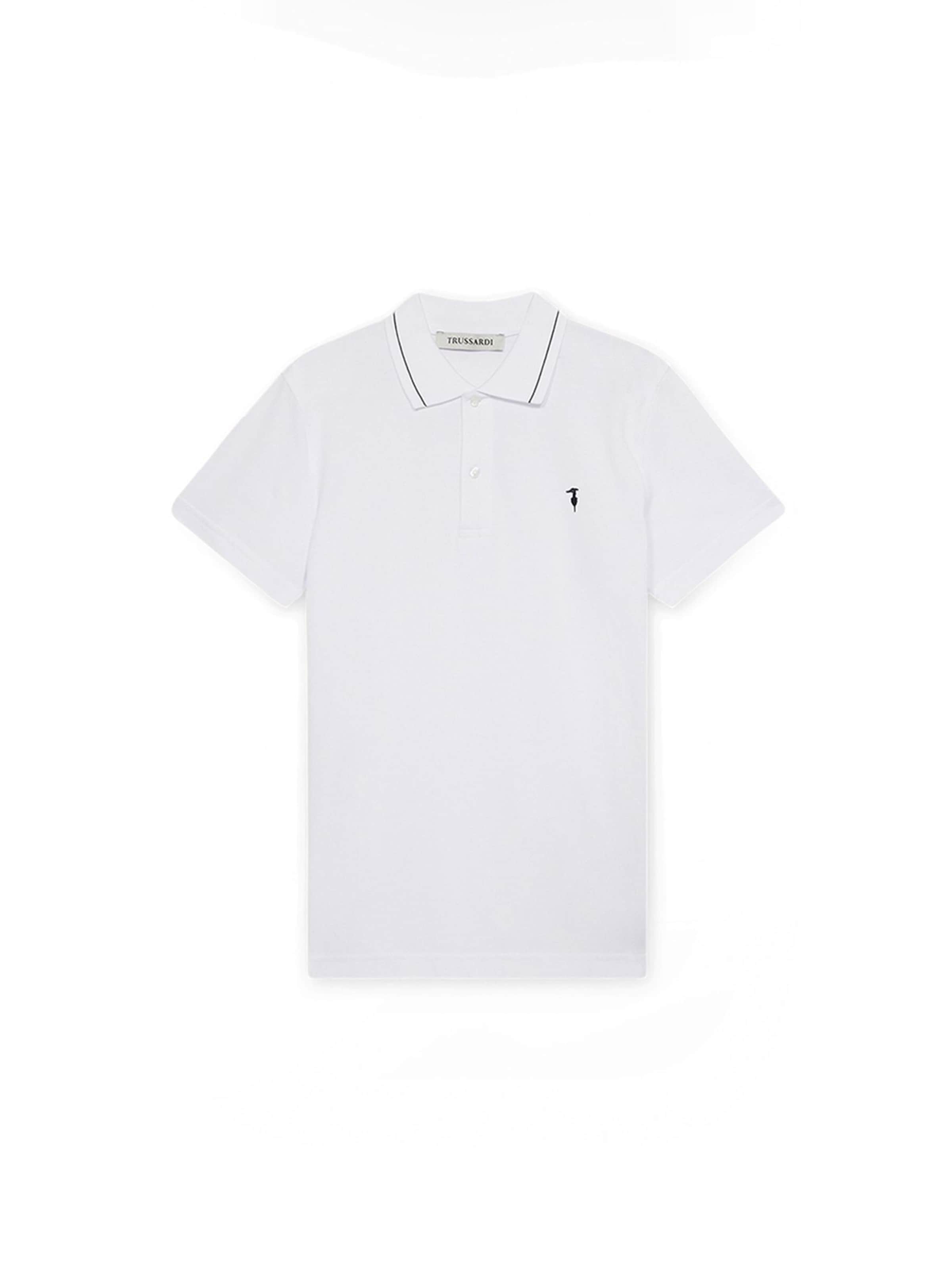 T-Shirt Trussardi en blanc : devant