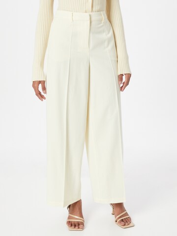 minus Boot cut Pleated Pants 'Milene' in Yellow: front