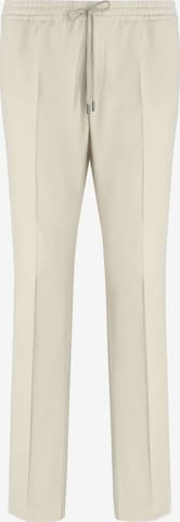 Coupe slim Pantalon Boggi Milano en beige : devant