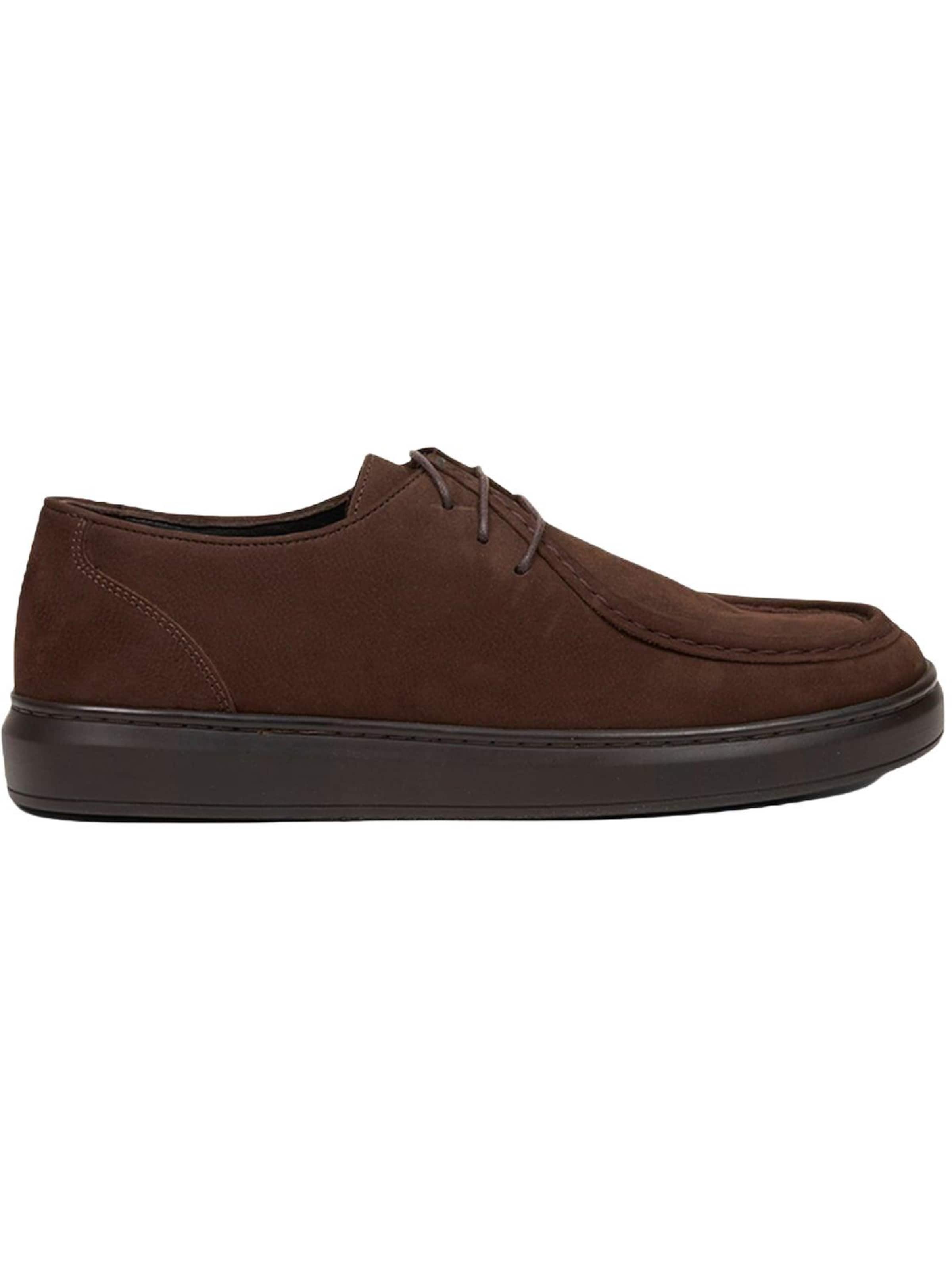 Desa - Zapatillas 'DESA Herren-Schnürschuhe aus Nubukleder für den Alltag' en marrón