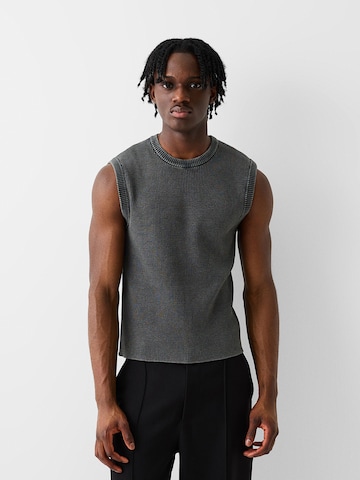 T-Shirt Bershka en gris : devant