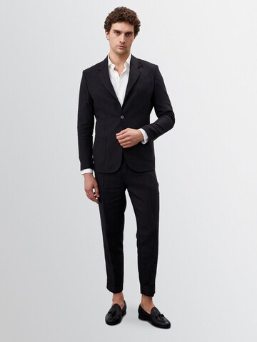 Antioch Slim fit Trousers with creases in Black