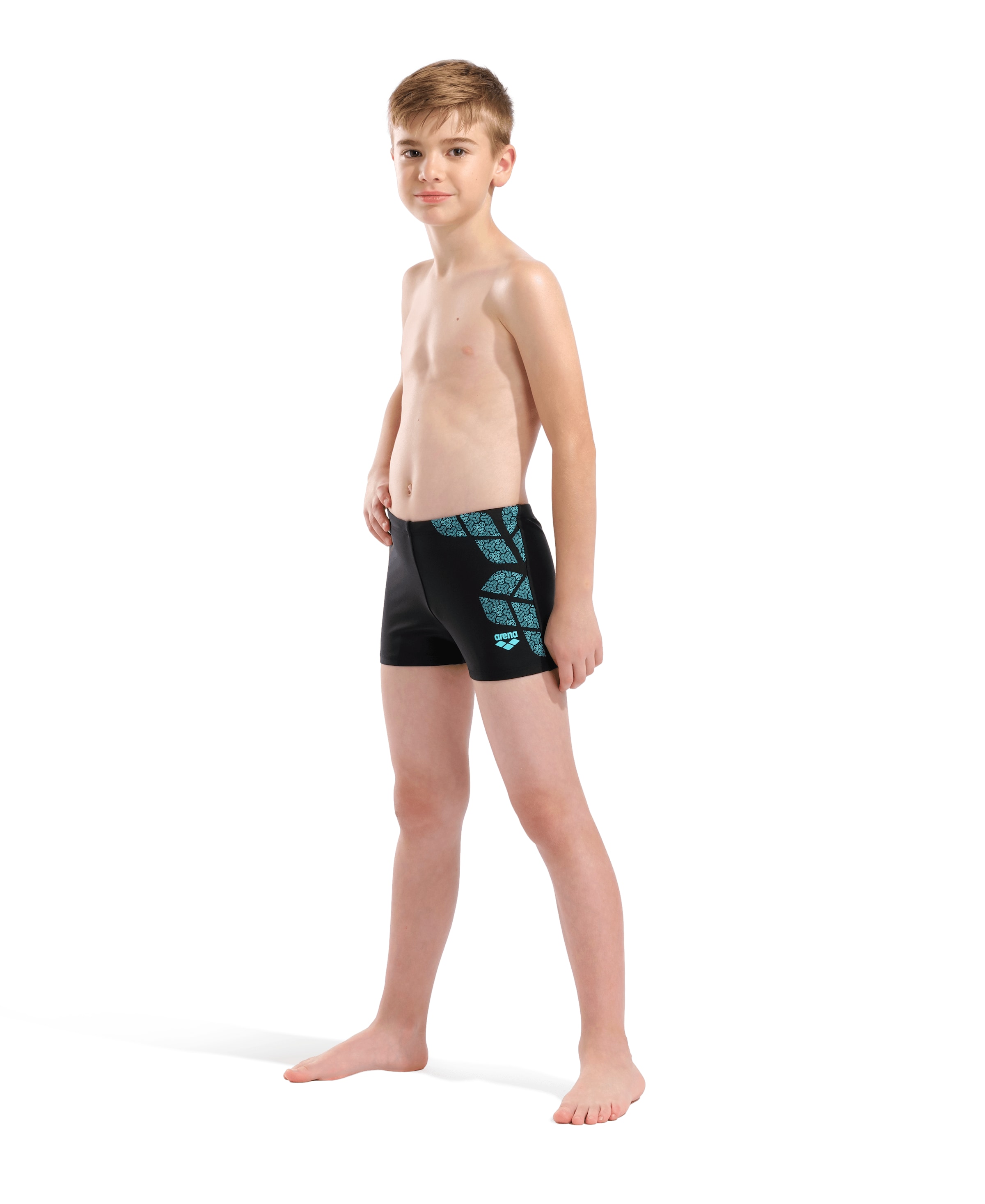 ARENA Athletic Swim Trunks in Black