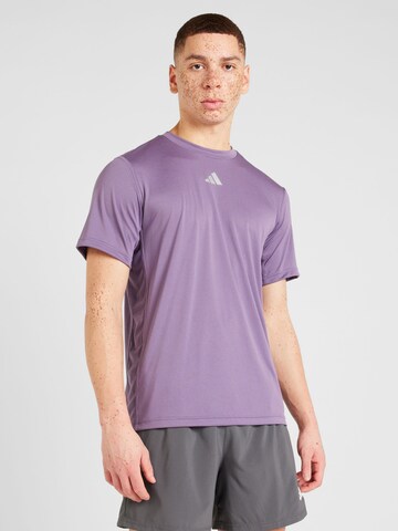 ADIDAS PERFORMANCE Sportshirt 'HIIT 3S MES' in Lila: predná strana