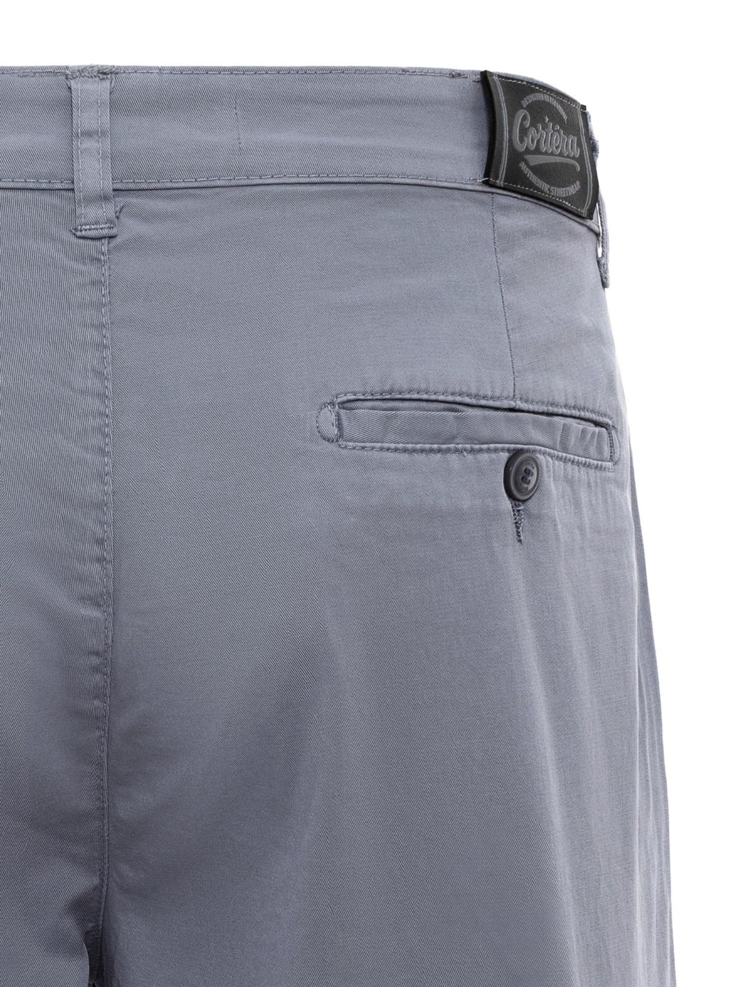 Regular Pantalon Cortera en gris