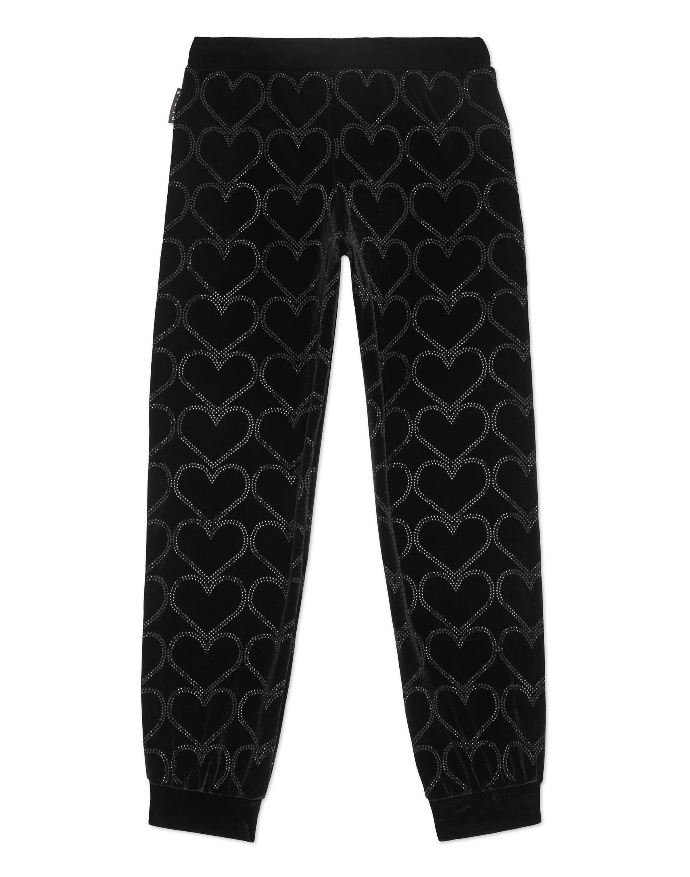 Philipp Plein - Tapered Calças 'Heart' em preto