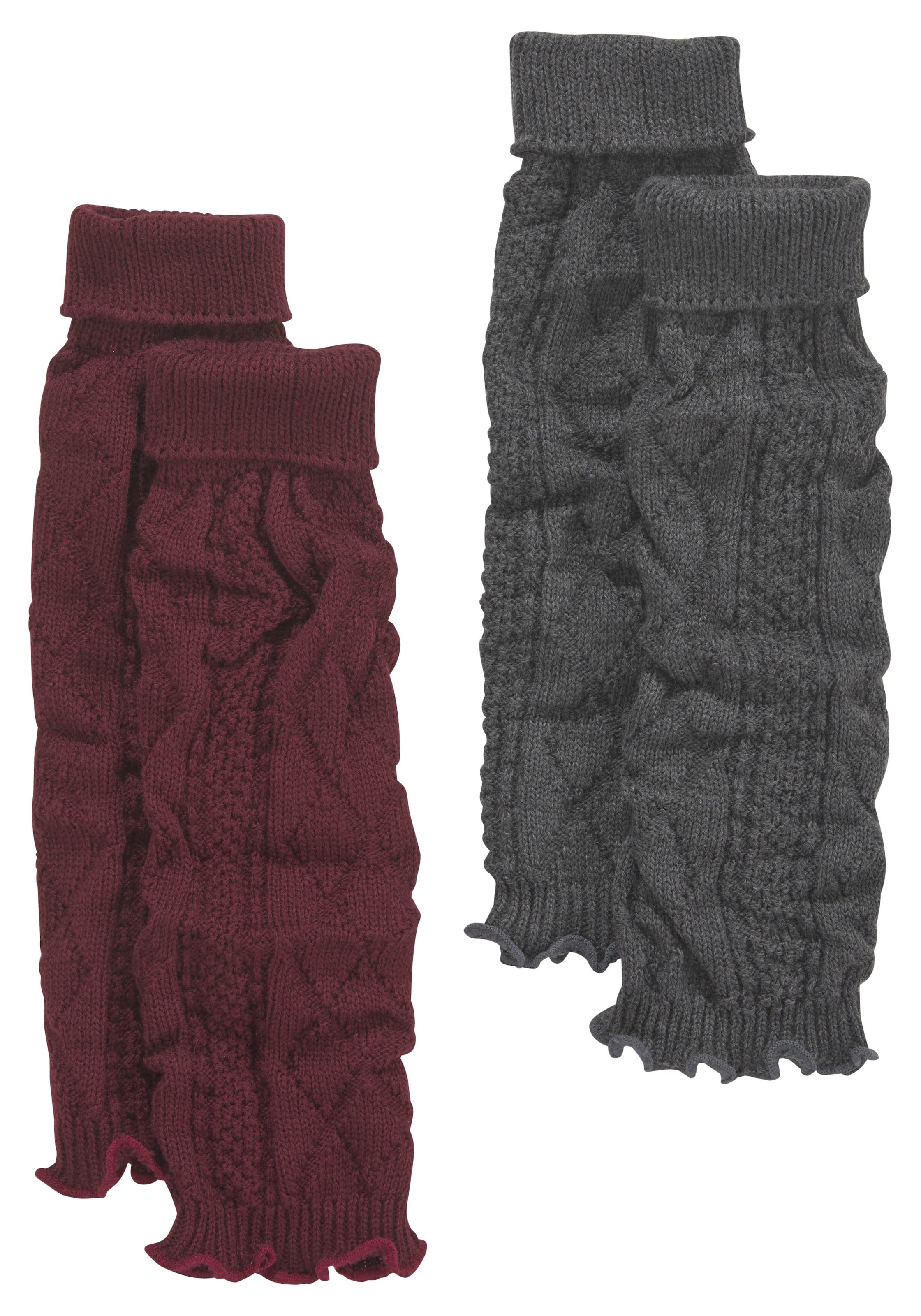 LAVANA Stulpen in Grau: Vorderseite