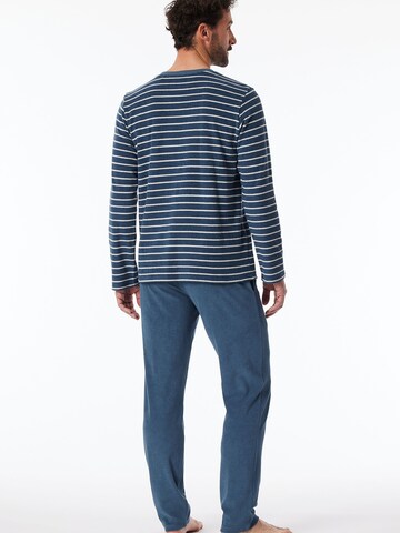 SCHIESSER Pyjama ' Casual Nightwear Frottee ' in Blau