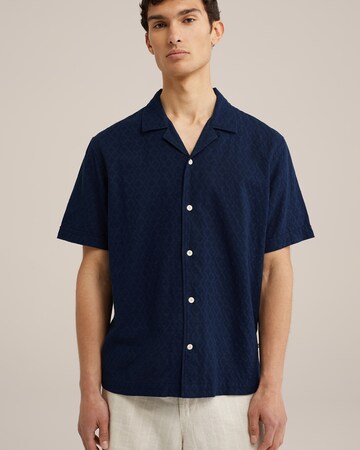 WE Fashion Comfort Fit Πουκάμισο σε μπλε: μπροστά