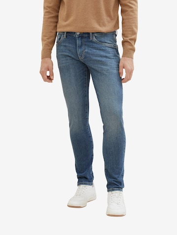 TOM TAILOR Slimfit Jeans 'Troy' in Blauw: voorkant