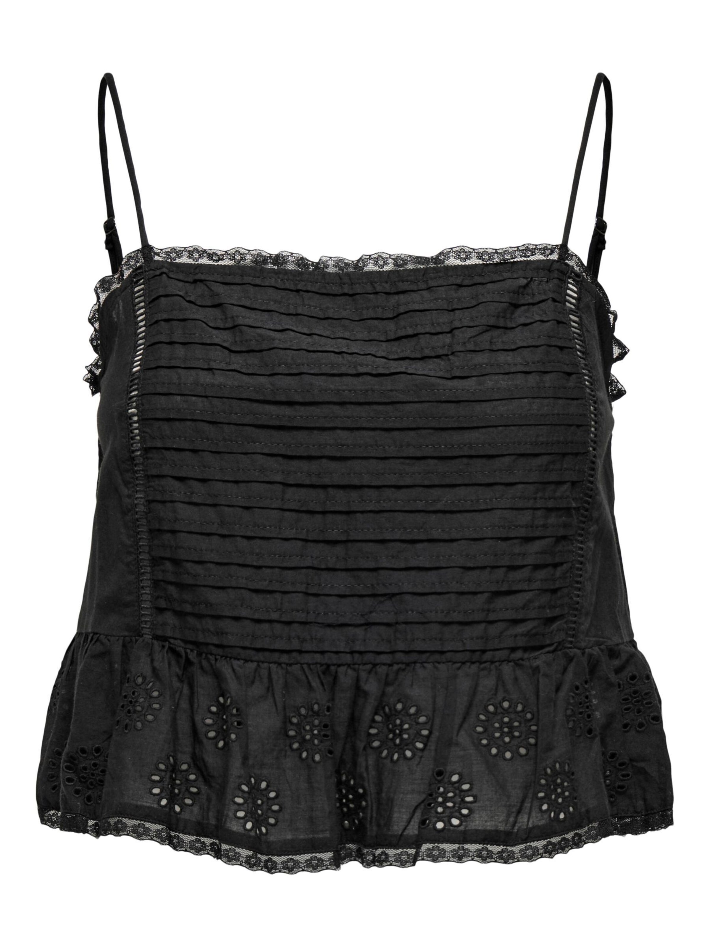 ONLY - Top 'ONLJulane' en negro: frente