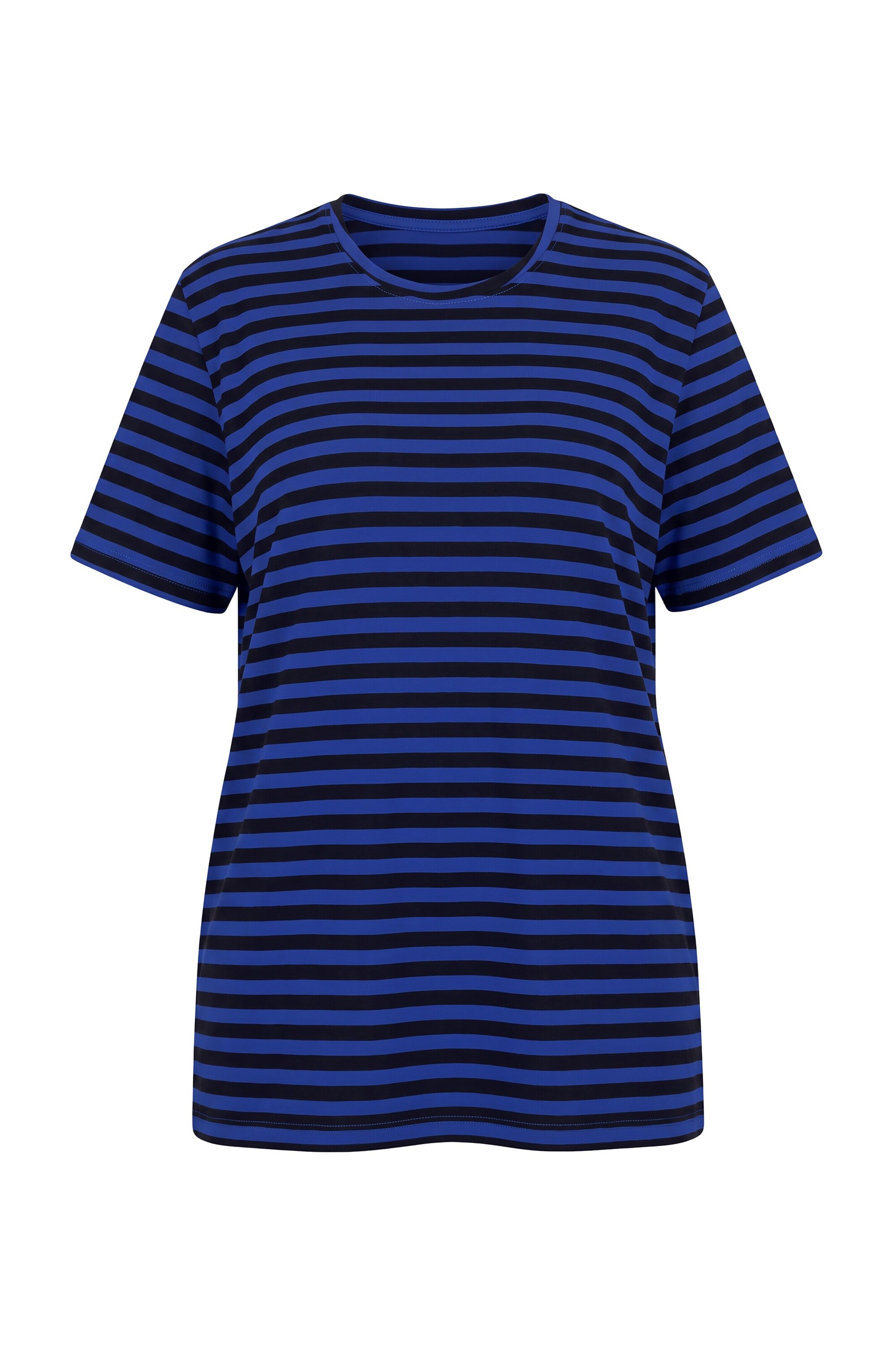 Ulla Popken Shirt in M-L in Sapphire / Black, Item view