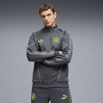 PUMA Sportjas 'Manchester City King Anthem' in Grijs: voorkant