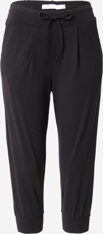 b.young - Tapered Pantalón plisado 'PANDINA' en negro: frente