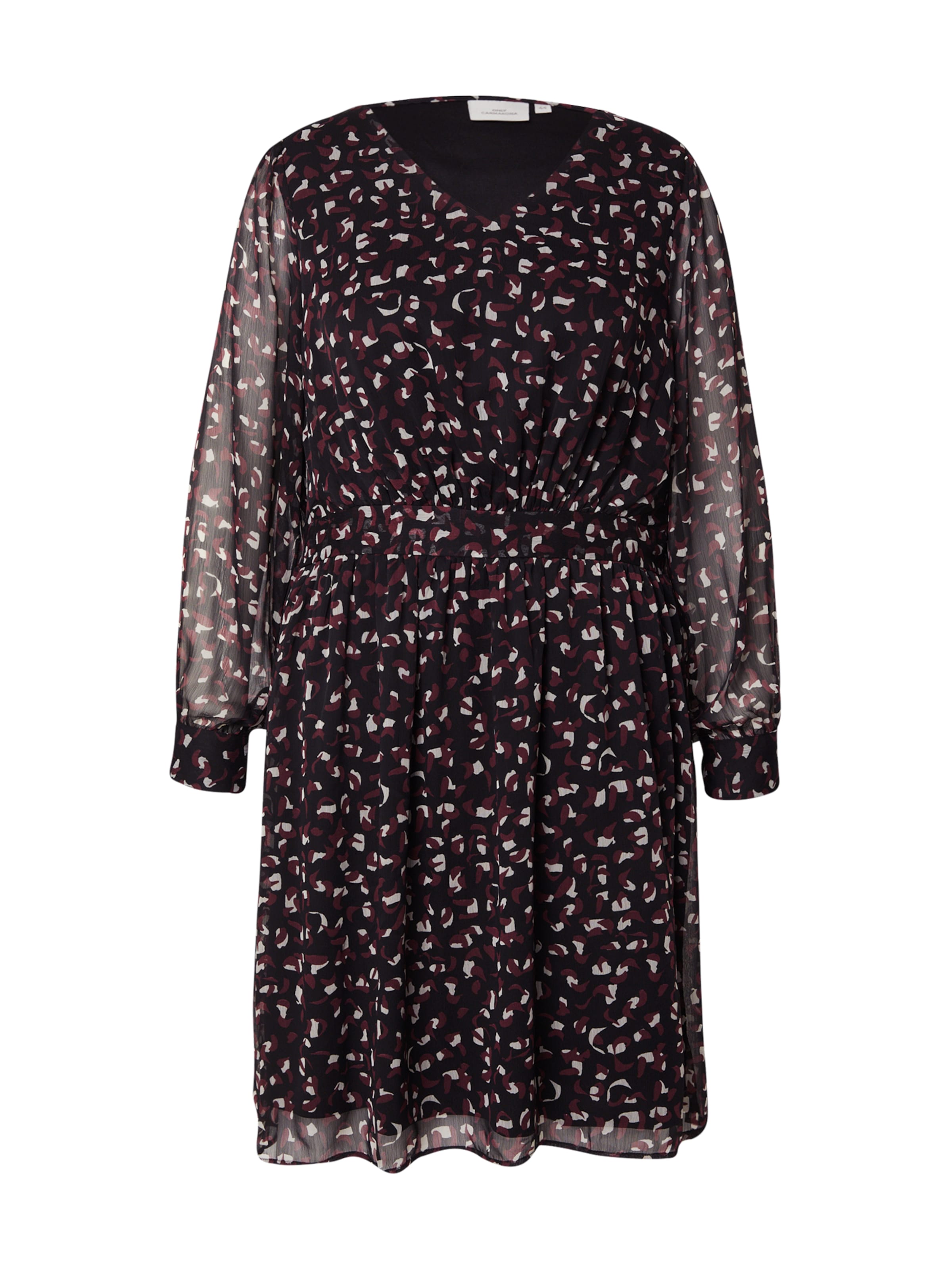 Rochie 'CARTASLE' de la ONLY Carmakoma pe negru: față