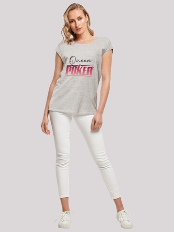 F4NT4STIC Shirt 'Queen of Poker' in Grey