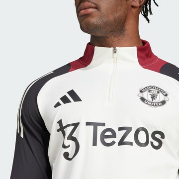 Sweat de sport 'Manchester United Tiro 24' ADIDAS PERFORMANCE en blanc