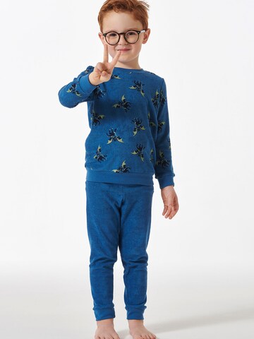 Pyjama ' Boys World ' SCHIESSER en bleu : devant