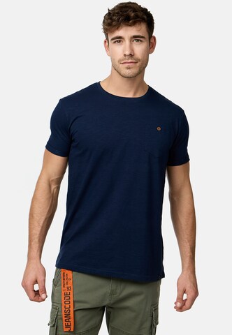 INDICODE JEANS Shirt 'Jon' in Blauw: voorkant
