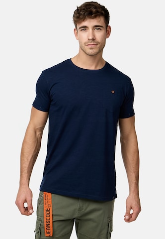 INDICODE JEANS Shirt 'Jon' in Blauw: voorkant