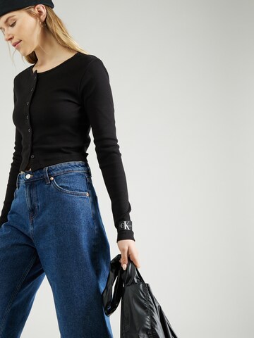 Geacă tricotată de la Calvin Klein Jeans pe negru