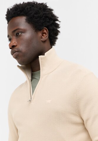MUSTANG Sweater 'Style Everett' in Beige